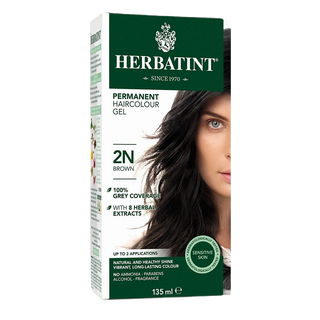 Herbatint Permanent Hair Colour Gel Brown 2N 135mL