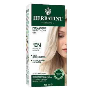 Herbatint Permanent Hair Colour Gel Platinum Blonde 10N 135mL