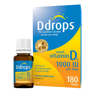 Ddrops Vitamin D3 1000 IU 180 Drops