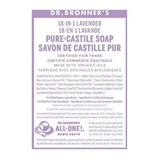 Dr. Bronner's 18-In-1 Pure-Castile Liquid Soap Lavender 946mL