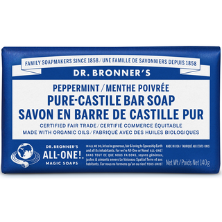 Dr. Bronner's Pure-Castile Bar Soap Peppermint 140g