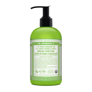 Dr. Bronner's 4-In-1 Organic Sugar Pump Soap Lemongrass Lime 355mL