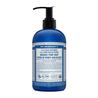 Dr. Bronner's 4-In-1 Organic Sugar Pump Soap Peppermint 355mL