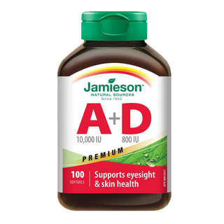 Jamieson Vitamin A 10000IU + D 800IU 100 Softgels