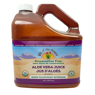 Lily of the Desert Aloe Vera Juice Inner Fillet Preservative Free 3.8 Liter **Limit 1 per order**