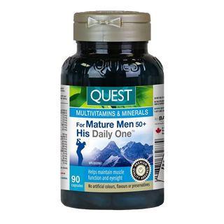 Quest His Daily One Multivitamins & Minerals for Mature Men50+ 90 Capsules