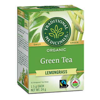 Traditional Medicinals Organic Green Tea Lemongrass 16 Tea Bags