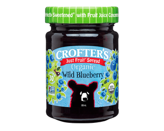 Crofter's Organic Just Fruit Spread Wild Blueberry 235mL