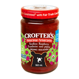 Crofter's Organic Premium Spread Seedless Raspberry 383mL