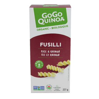 Gogo Quinoa Organic Fusilli Pasta Rice and Quinoa 227g