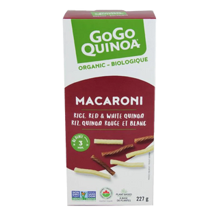 Gogo Quinoa Organic Macaroni Pasta Rice Red & White Quinoa 227g