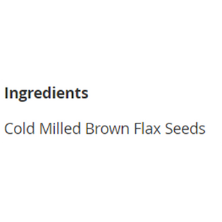 Gold Top Organics Milled Brown Flax Seed 454g