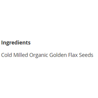 Gold Top Organics Milled Golden Flax Seed 454g