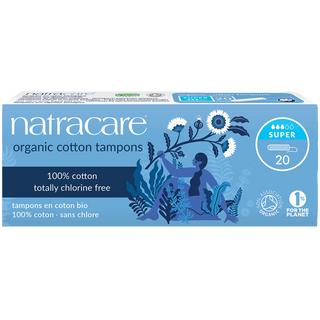 Natracare Organic Cotton Tampons Super 20 Tampons