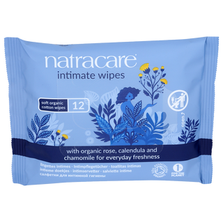 NatraCare Organic Intimate Wipes 12 Wipes