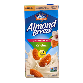 Blue Diamond Almond Breeze Unsweetened Original 946mL