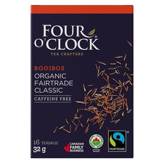 Four O' Clock Herbal Tea Rooibos Organic 16 Tea Bags