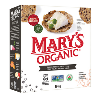 Mary's Organics Crackers Black Pepper 184g