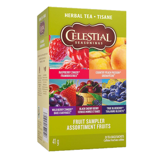 Celestial Seasonings Fruit Tea Sampler 20 Tea Bags