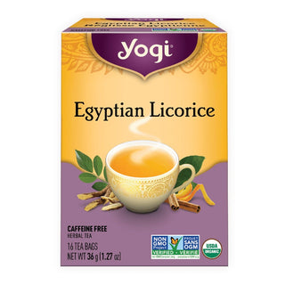 Yogi Egyptian Licorice Caffeine Free 16 Tea bags