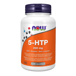 Now 5-HTP 200mg With L-Tyrosine 60 Capsules