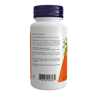 Now Ashwagandha Extract 400mg 90 Veggie Caps