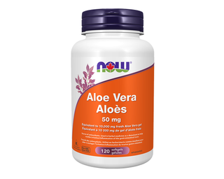 Now Aloe Vera 50mg 120 Softgels