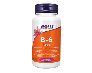 Now Vitamin B-6 100mg 100 Veggie Caps