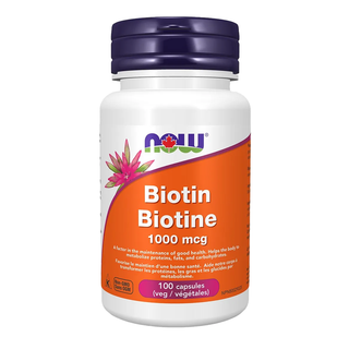 Now Biotin 1,000mcg 100 Veggie Caps