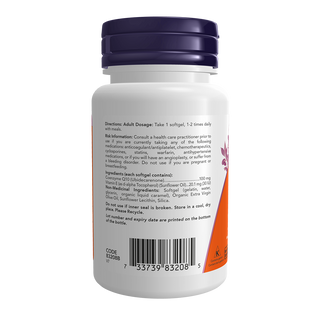 Now CoQ10 100mg 50 Softgels