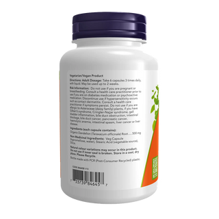 Now Dandelion Root 500mg 100 Veggie Caps