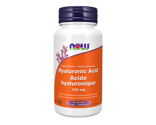 Now Hyaluronic Acid 100 mg 60 Veggie Caps