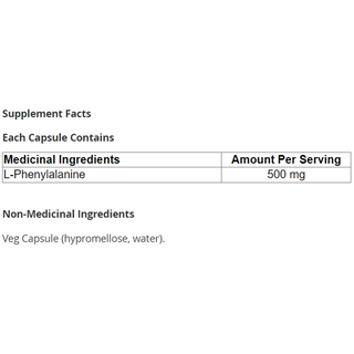 Now L-Phenylalanine 500 mg 120 Veggie Caps