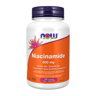 NOW Niacinamide 500mg 100 Veggie Caps