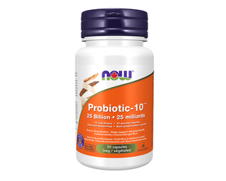 Now Probiotic-10 25 Billion 50 Veggie Caps