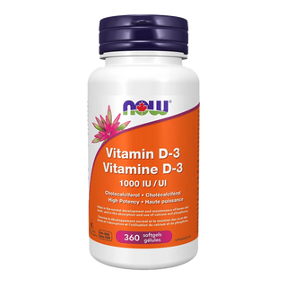 Now Vitamin D-3 1000 IU 360 Softgels