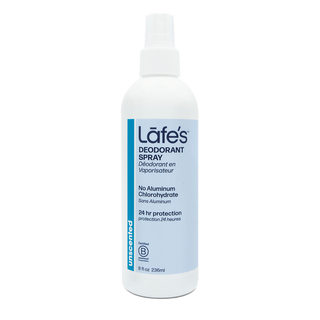 Lafes Deododrant Spray Unscented Aloe 236mL