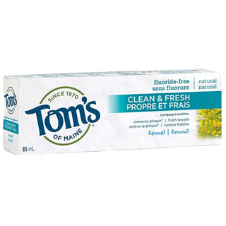 Tom's Of Maine Toothpaste Flouride Free Fennel 85mL