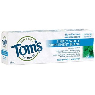 Tom's Of Maine Toothpaste Fluoride Free Peppermint 85mL