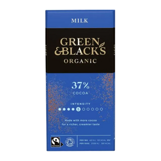 Green & Black's Organic Milk Chocolate 37% 90g