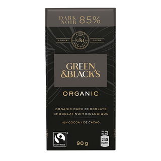 Green & Black's Organic Dark Chocolate 85% 90g