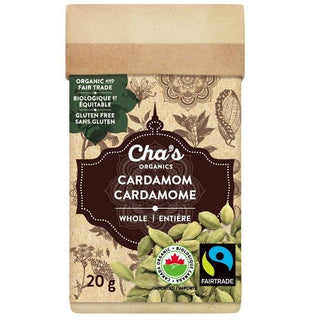 Cha's Organics Cardamom Whole 20g