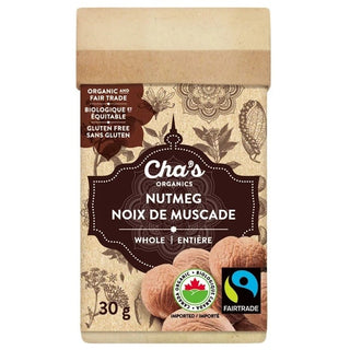 Cha's Organics Nutmeg Whole 30g