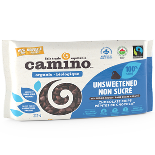 Camino Chocolate Chips Unsweetened 100% 225g