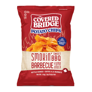 Covered Bridge Potato Chips Smokin Sweet BBQ 170g