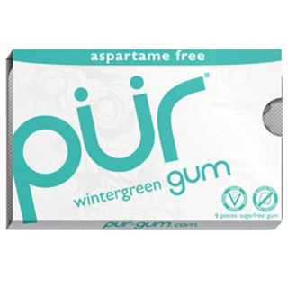 PUR Gum Wintergreen Gum 9 Pieces