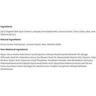 ZAX's Original Darkspot Cream 28g