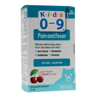 Homeocan Kids 0-9 Pain and Fever Cherry Flavor 25mL