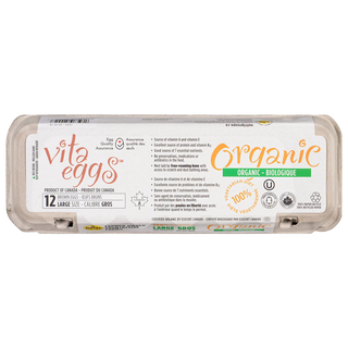 Vita Egg Organic Free Run Egg Large 12 Packs