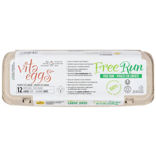 Vita Egg Free Run Egg Large 12 Packs